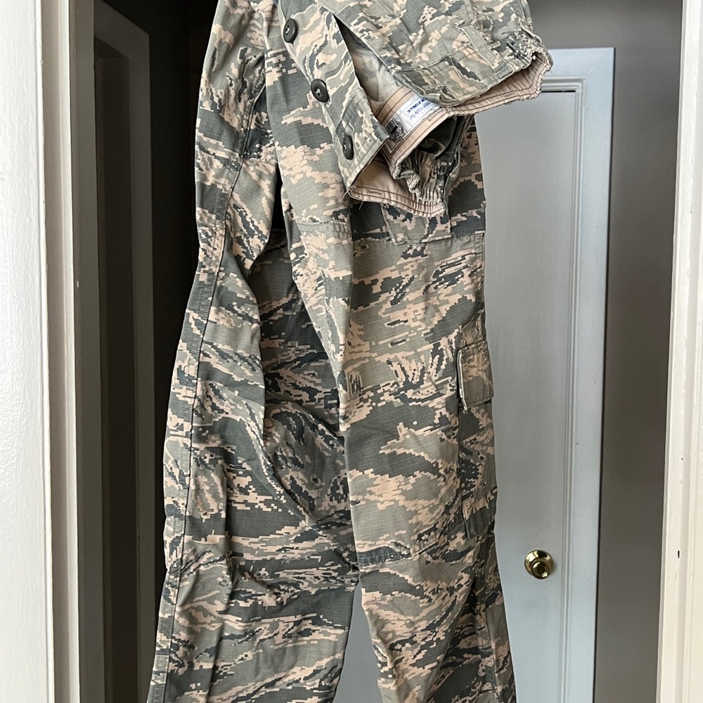 Digital Camo Military Pants in Green and Tan
